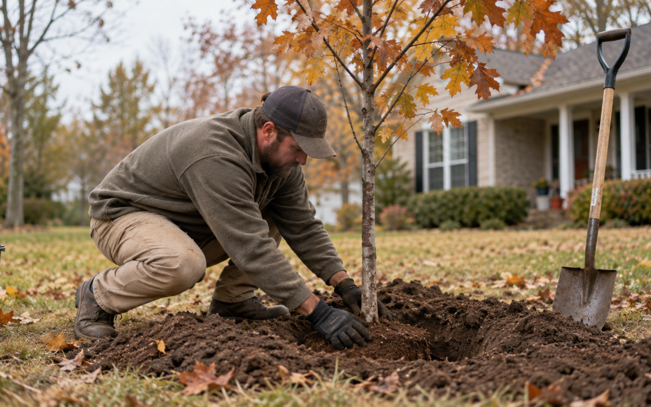 Fall tree planting in Alabama during cooler seasonal conditions