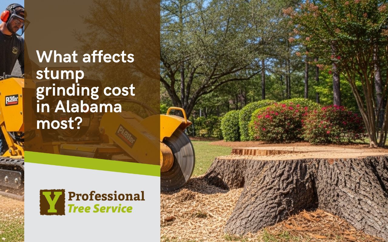 professional stump grinding cost in Alabama for safe yard cleanup