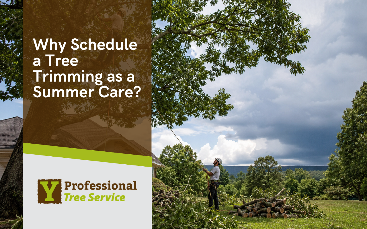 tree trimming Huntsville AL summer service for a safe yard