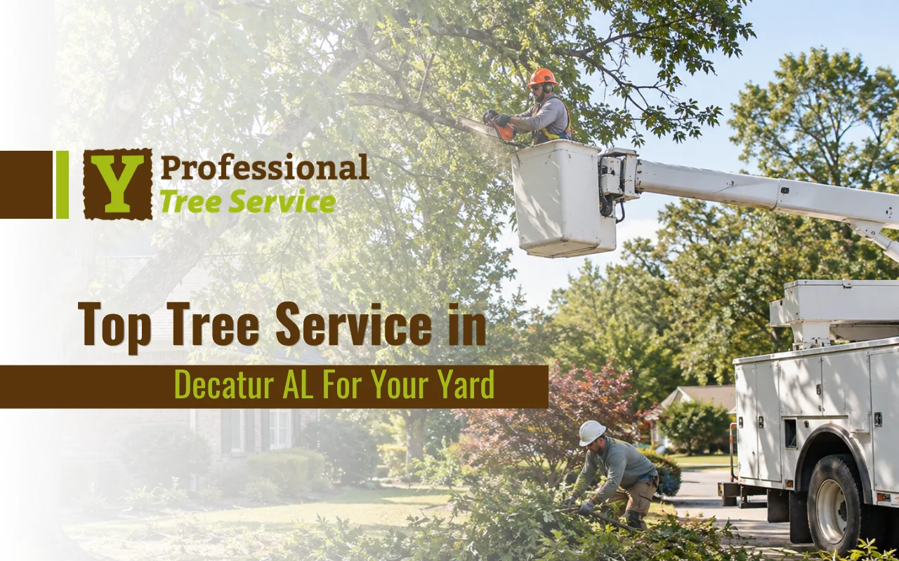 Tree service in Decatur AL for overgrown branches and yard clearance.